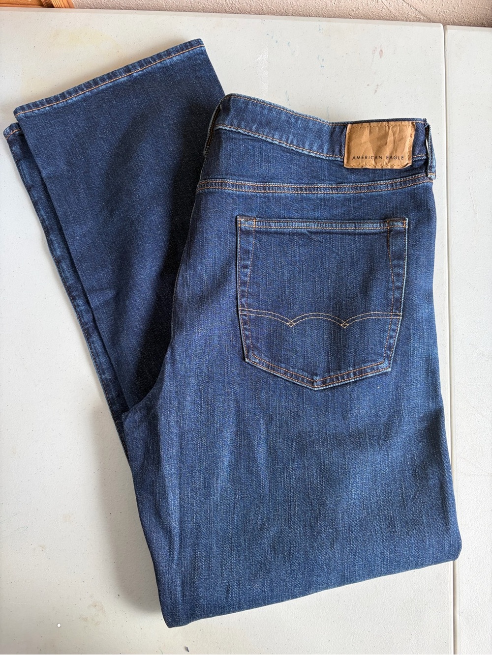 American Eagle Men's Bootcut Jeans 36x32 - NWOT Dark Wash Stretch